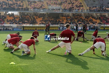 2024-04-01 - Players of AS Roma warms up - US LECCE VS AS ROMA - ITALIAN SERIE A - SOCCER
