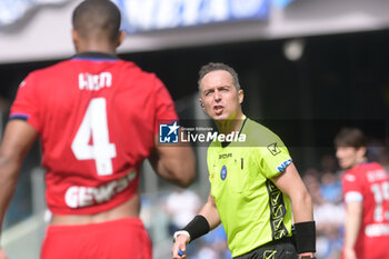 2024-03-30 - Danile Paieretto the referee during Serie A Match between SSC Napoli vs Atalanta BC at Diego Armando Maradona Stadium - SSC NAPOLI VS ATALANTA BC - ITALIAN SERIE A - SOCCER