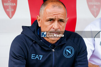2024-04-07 - The head coach Francesco Calzona (SSC Napoli) - AC MONZA VS SSC NAPOLI - ITALIAN SERIE A - SOCCER