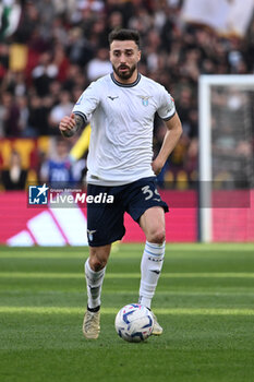 2024-04-06 - Mario Gila of S.S. Lazio during the 31th day of the Serie A Championship between A.S. Roma vs S.S. Lazio, 6 April, 2024 at the Olympic Stadium in Rome, Italy. - AS ROMA VS SS LAZIO - ITALIAN SERIE A - SOCCER