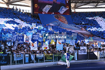2024-04-06 - Supporters of S.S. Lazio during the 31th day of the Serie A Championship between A.S. Roma vs S.S. Lazio, 6 April, 2024 at the Olympic Stadium in Rome, Italy. - AS ROMA VS SS LAZIO - ITALIAN SERIE A - SOCCER