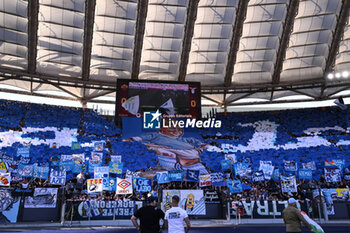 2024-04-06 - Supporters of S.S. Lazio during the 31th day of the Serie A Championship between A.S. Roma vs S.S. Lazio, 6 April, 2024 at the Olympic Stadium in Rome, Italy. - AS ROMA VS SS LAZIO - ITALIAN SERIE A - SOCCER