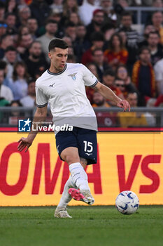 2024-04-06 - Nicolo' Casale of S.S. Lazio during the 31th day of the Serie A Championship between A.S. Roma vs S.S. Lazio, 6 April, 2024 at the Olympic Stadium in Rome, Italy. - AS ROMA VS SS LAZIO - ITALIAN SERIE A - SOCCER