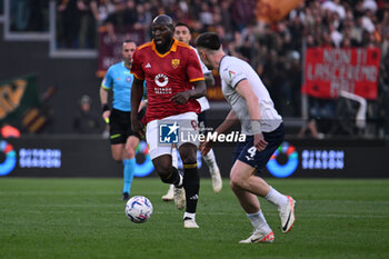 2024-04-06 - Romelu Lukaku of A.S. Roma during the 31th day of the Serie A Championship between A.S. Roma vs S.S. Lazio, 6 April, 2024 at the Olympic Stadium in Rome, Italy. - AS ROMA VS SS LAZIO - ITALIAN SERIE A - SOCCER