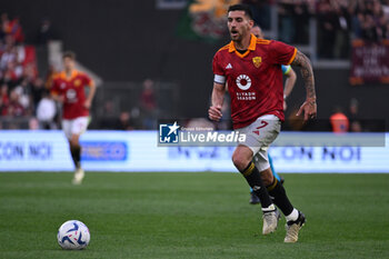2024-04-06 - Lorenzo Pellegrini of A.S. Roma during the 31th day of the Serie A Championship between A.S. Roma vs S.S. Lazio, 6 April, 2024 at the Olympic Stadium in Rome, Italy. - AS ROMA VS SS LAZIO - ITALIAN SERIE A - SOCCER
