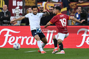 2024-04-06 - Felipe Anderson of S.S. Lazio and Zeki Celik of A.S. Roma during the 31th day of the Serie A Championship between A.S. Roma vs S.S. Lazio, 6 April, 2024 at the Olympic Stadium in Rome, Italy. - AS ROMA VS SS LAZIO - ITALIAN SERIE A - SOCCER