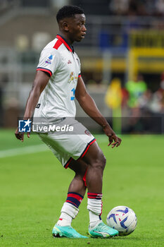2024-04-14 - Ibrahim Sulemana of Cagliari Calcio seen in action during Serie A 2023/24 football match between FC Internazionale and Cagliari Calcio at Giuseppe Meazza Stadium, Milan, Italy on April 14, 2024 - INTER - FC INTERNAZIONALE VS CAGLIARI CALCIO - ITALIAN SERIE A - SOCCER