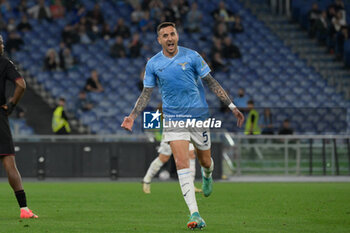 2024-04-12 - Lazio's Matias Vecino celebrates after scoring the goal 2-0 during the Italian Football Championship League A 2023/2024 match between SS Lazio vs US Salernitana at the Olimpic Stadium in Rome on 12 Aprile 2024. - SS LAZIO VS US SALERNITANA - ITALIAN SERIE A - SOCCER