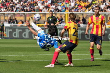 2024-04-13 - Matteo Cancellieri of Empoli FC in action against Antonino Gallo of US Leccee - US LECCE VS EMPOLI FC - ITALIAN SERIE A - SOCCER