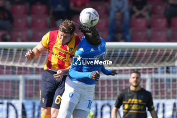 2024-04-13 - M’Baye Niang of Empoli FC in action against Federico Baschirotto of US Lecce - US LECCE VS EMPOLI FC - ITALIAN SERIE A - SOCCER