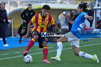 2024-04-13 - Valentin Gendrey of US Lecce in action against Youssef Maleh of Empoli FC - US LECCE VS EMPOLI FC - ITALIAN SERIE A - SOCCER