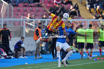 2024-04-13 - Joan Gonzalez of US Lecce in action against Giuseppe Pezzella of Empoli FC - US LECCE VS EMPOLI FC - ITALIAN SERIE A - SOCCER