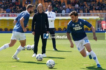 2024-04-13 - coach Davide Nicola of Empoli FC during his team's warm-up - US LECCE VS EMPOLI FC - ITALIAN SERIE A - SOCCER