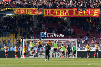 2024-04-13 - US Lecce celebrates the victory - US LECCE VS EMPOLI FC - ITALIAN SERIE A - SOCCER