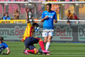 2024-04-13 - Valentin Gendrey of US Lecce in action against Simone Bastoni of Empoli FC - US LECCE VS EMPOLI FC - ITALIAN SERIE A - SOCCER