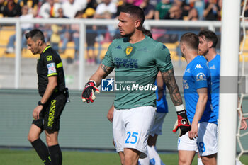 2024-04-13 - Elia Caprile of Empoli FC - US LECCE VS EMPOLI FC - ITALIAN SERIE A - SOCCER