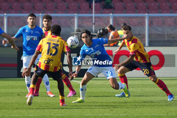 2024-04-13 - Youssef Maleh of Empoli FC in action against Patrick Dorgu of US Lecce - US LECCE VS EMPOLI FC - ITALIAN SERIE A - SOCCER