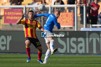 2024-04-13 - Viktor Kovalenko of Empoli FC in action against Ylber Ramadani of US Lecce - US LECCE VS EMPOLI FC - ITALIAN SERIE A - SOCCER