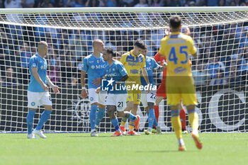 2024-04-14 - during the Serie A football match between SSC Napoli and Frosinone at the Diego Armando Maradona Stadium in Naples, southern Italy, on April 14, 2024. - SSC NAPOLI VS FROSINONE CALCIO - ITALIAN SERIE A - SOCCER