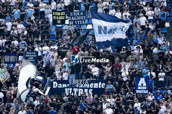2024-04-14 - supporters ssc napoli during the Serie A football match between SSC Napoli and Frosinone at the Diego Armando Maradona Stadium in Naples, southern Italy, on April 14, 2024. - SSC NAPOLI VS FROSINONE CALCIO - ITALIAN SERIE A - SOCCER