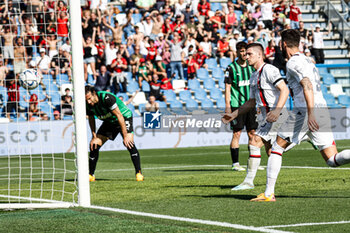 2024-04-14 - Luka Jovic (Milan) scores the gol of 3-2 - US SASSUOLO VS AC MILAN - ITALIAN SERIE A - SOCCER