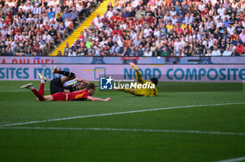 2024-04-14 - Roma’s Mile Svilar saves the ball - UDINESE CALCIO VS AS ROMA - ITALIAN SERIE A - SOCCER