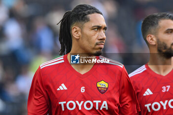 2024-04-14 - Roma’s Chris Smalling portrait during warm up - UDINESE CALCIO VS AS ROMA - ITALIAN SERIE A - SOCCER