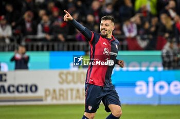 2024-04-19 - Gianluca Gaetano of Cagliari Calcio, Esultanza, Joy After scoring goal, - CAGLIARI CALCIO VS JUVENTUS FC - ITALIAN SERIE A - SOCCER