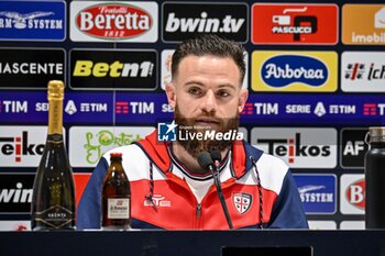 2024-04-19 - Nahitan Nandez of Cagliari Calcio, Conferenza Stampa, Press Conference - CAGLIARI CALCIO VS JUVENTUS FC - ITALIAN SERIE A - SOCCER