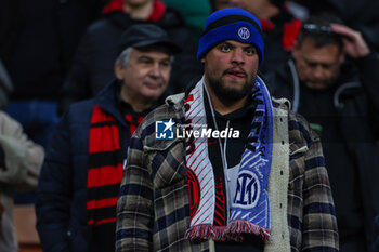 2024-04-22 - FC Internazionale supporter seen during Serie A 2023/24 football match between AC Milan and FC Internazionale at San Siro Stadium, Milan, Italy on April 22, 2024 - AC MILAN VS INTER - FC INTERNAZIONALE - ITALIAN SERIE A - SOCCER
