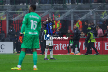 2024-04-22 - Marcus Thuram of FC Internazionale celebrates after scoring a goal during Serie A 2023/24 football match between AC Milan and FC Internazionale at San Siro Stadium, Milan, Italy on April 22, 2024 - AC MILAN VS INTER - FC INTERNAZIONALE - ITALIAN SERIE A - SOCCER