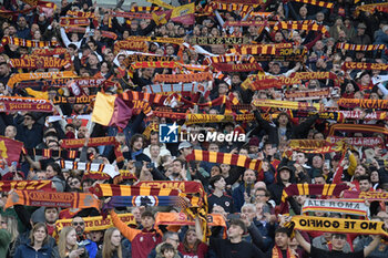 2024-04-22 - AS Roma supporter during the Italian Football Championship League A 2023/2024 match between AS Roma vs Bologna FC at the Olimpic Stadium in Rome on 22 April 2024. - AS ROMA VS BOLOGNA FC - ITALIAN SERIE A - SOCCER