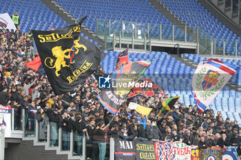 2024-04-22 - Bologna FC supporter during the Italian Football Championship League A 2023/2024 match between AS Roma vs Bologna FC at the Olimpic Stadium in Rome on 22 April 2024. - AS ROMA VS BOLOGNA FC - ITALIAN SERIE A - SOCCER