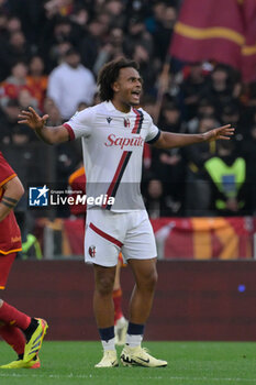 2024-04-22 - Bologna's Joshua Zirkzee during the Italian Football Championship League A 2023/2024 match between AS Roma vs Bologna FC at the Olimpic Stadium in Rome on 22 April 2024. - AS ROMA VS BOLOGNA FC - ITALIAN SERIE A - SOCCER