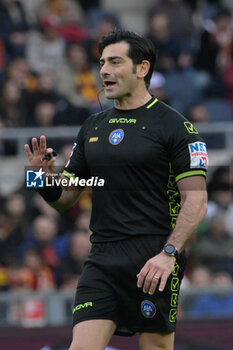 2024-04-22 - Fabio Maresca referee during the Italian Football Championship League A 2023/2024 match between AS Roma vs Bologna FC at the Olimpic Stadium in Rome on 22 April 2024. - AS ROMA VS BOLOGNA FC - ITALIAN SERIE A - SOCCER