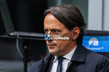 2024-04-28 - Simone Inzaghi Head Coach of FC Internazionale looks on during Serie A 2023/24 football match between FC Internazionale and Torino FC at Giuseppe Meazza Stadium, Milan, Italy on April 28, 2024 - INTER - FC INTERNAZIONALE VS TORINO FC - ITALIAN SERIE A - SOCCER