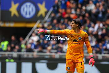 2024-04-28 - Yann Sommer of FC Internazionale gestures during Serie A 2023/24 football match between FC Internazionale and Torino FC at Giuseppe Meazza Stadium, Milan, Italy on April 28, 2024 - INTER - FC INTERNAZIONALE VS TORINO FC - ITALIAN SERIE A - SOCCER