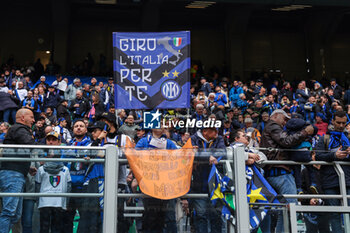 2024-04-28 - FC Internazionale supporters seen during Serie A 2023/24 football match between FC Internazionale and Torino FC at Giuseppe Meazza Stadium, Milan, Italy on April 28, 2024 - INTER - FC INTERNAZIONALE VS TORINO FC - ITALIAN SERIE A - SOCCER