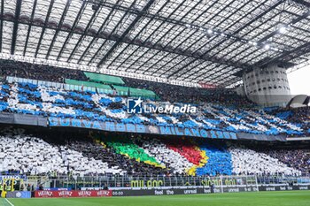 2024-04-28 - FC Internazionale fans' choreography prior to kick off during Serie A 2023/24 football match between FC Internazionale and Torino FC at Giuseppe Meazza Stadium, Milan, Italy on April 28, 2024 - INTER - FC INTERNAZIONALE VS TORINO FC - ITALIAN SERIE A - SOCCER