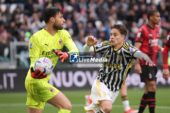 2024-04-27 - Marco Sportiello (AC Milan) and Kenan Yildiz (Juventus FC) - JUVENTUS FC VS AC MILAN - ITALIAN SERIE A - SOCCER