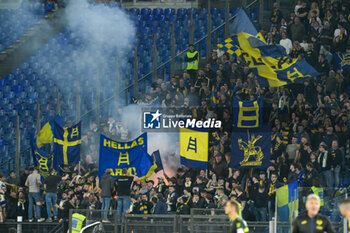 2024-04-27 - Hella Verona supporter during the Italian Football Championship League A 2023/2024 match between SS Lazio vs Hellas Verona at the Olimpic Stadium in Rome on 27 April 2024. - SS LAZIO VS HELLAS VERONA FC - ITALIAN SERIE A - SOCCER