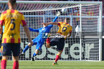 2024-04-27 - Nikola Krstovic of US Lecce scores a goal of 1-0 - US LECCE VS AC MONZA - ITALIAN SERIE A - SOCCER