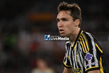 05/05/2024 - Federico Chiesa of Juventus F.C. during the 35th day of the Serie A Championship between A.S. Roma vs Juventus F.C. at the Olympic Stadium Olympic on May 5, 2024 in Rome, Italy. - AS ROMA VS JUVENTUS FC - SERIE A - CALCIO
