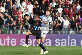 2024-05-06 - Gianluca Scamacca of Atalanta BC competes for the ball with Hans Hateboer of Atalanta BC during the Serie A Match between US Salernitana 1919 vs Atalanta BC at Arechi Stadium - US SALERNITANA VS ATALANTA BC - ITALIAN SERIE A - SOCCER