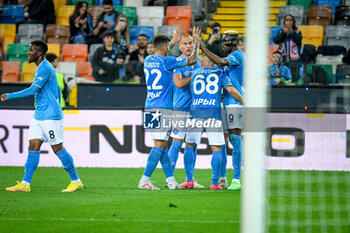 2024-05-06 - Napoli's Victor Osimhen celebrates after scoring a canceled goal - UDINESE CALCIO VS SSC NAPOLI - ITALIAN SERIE A - SOCCER