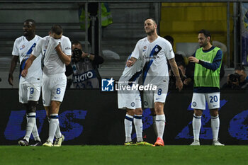 2024-05-10 - Marko Arnautovic of F.C. Inter celebrates after scoring the gol of 0-2 during the 36th day of the Serie A Championship between Frosinone Calcio vs F.C. Inter, 10 May 2024 at the Benito Stirpe Stadium, Frosinone, Italy. - FROSINONE CALCIO VS INTER - FC INTERNAZIONALE - ITALIAN SERIE A - SOCCER