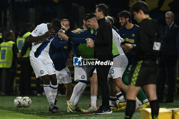 2024-05-10 - Marcus Thuram of F.C. Inter celebrates after scoring the gol of 0-5 during the 36th day of the Serie A Championship between Frosinone Calcio vs F.C. Inter, 10 May 2024 at the Benito Stirpe Stadium, Frosinone, Italy. - FROSINONE CALCIO VS INTER - FC INTERNAZIONALE - ITALIAN SERIE A - SOCCER