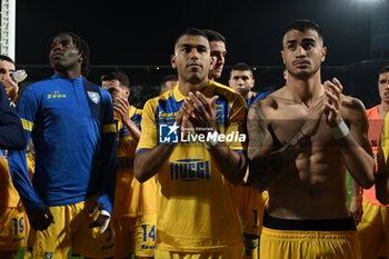 2024-05-10 - Frosinone Calcio greets the fans during the 36th day of the Serie A Championship between Frosinone Calcio vs F.C. Inter, 10 May 2024 at the Benito Stirpe Stadium, Frosinone, Italy. - FROSINONE CALCIO VS INTER - FC INTERNAZIONALE - ITALIAN SERIE A - SOCCER