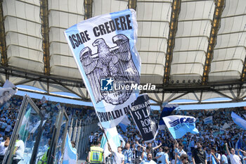 2024-05-12 - SS Lazio supporter during the Italian Football Championship League A 2023/2024 match between SS Lazio vs Empoli FC at the Olimpic Stadium in Rome on 12  May 2024. - SS LAZIO VS EMPOLI FC - ITALIAN SERIE A - SOCCER