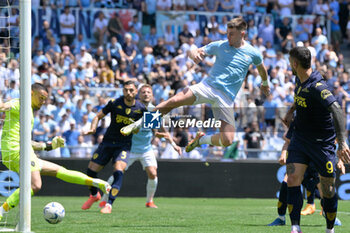 2024-05-12 - Lazio’s Patric goal 1-0 during the Italian Football Championship League A 2023/2024 match between SS Lazio vs Empoli FC at the Olimpic Stadium in Rome on 12  May 2024. - SS LAZIO VS EMPOLI FC - ITALIAN SERIE A - SOCCER